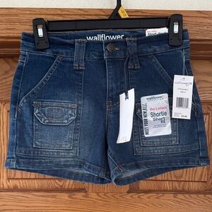 Wallflower Dark Blue Denim Shorts